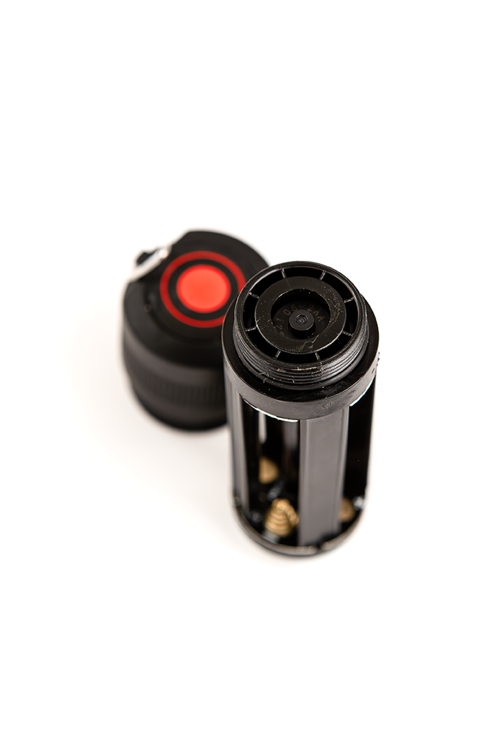 Battery Case Switch P7 P7 2 (New) Ledlenser battery case and switch for P7 P7 2 torches top down view showing battery compartment