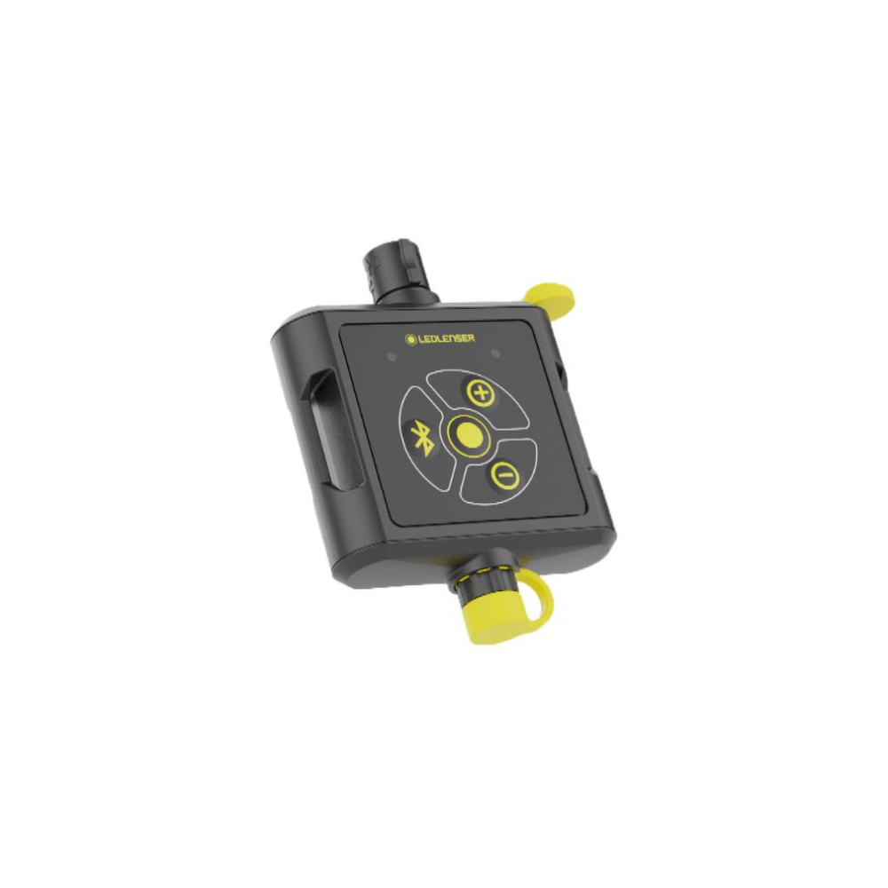 Ledlenser Remote Control for AF4R Work AF8R Work AF12R Work AF12C Work AT10C Work compact black controller with yellow button highlights
