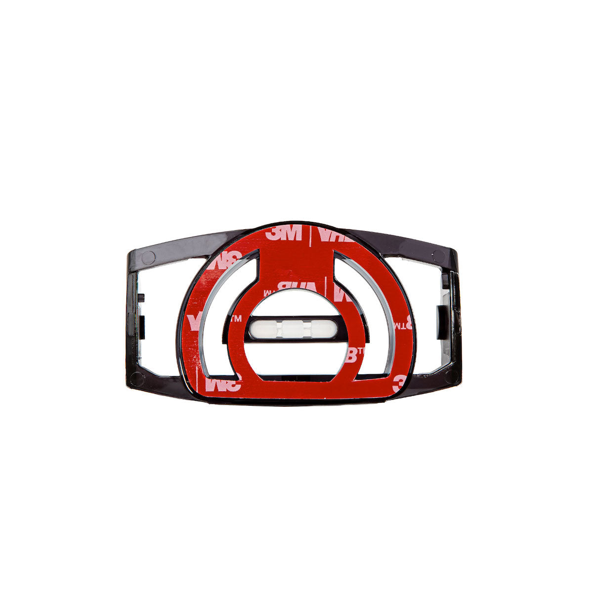 Helmet Mount for MH3 MH4 MH5 iH5 iH5R by Ledlenser shown in a black frame with red 3M protective tape packaged in a black poly bag
