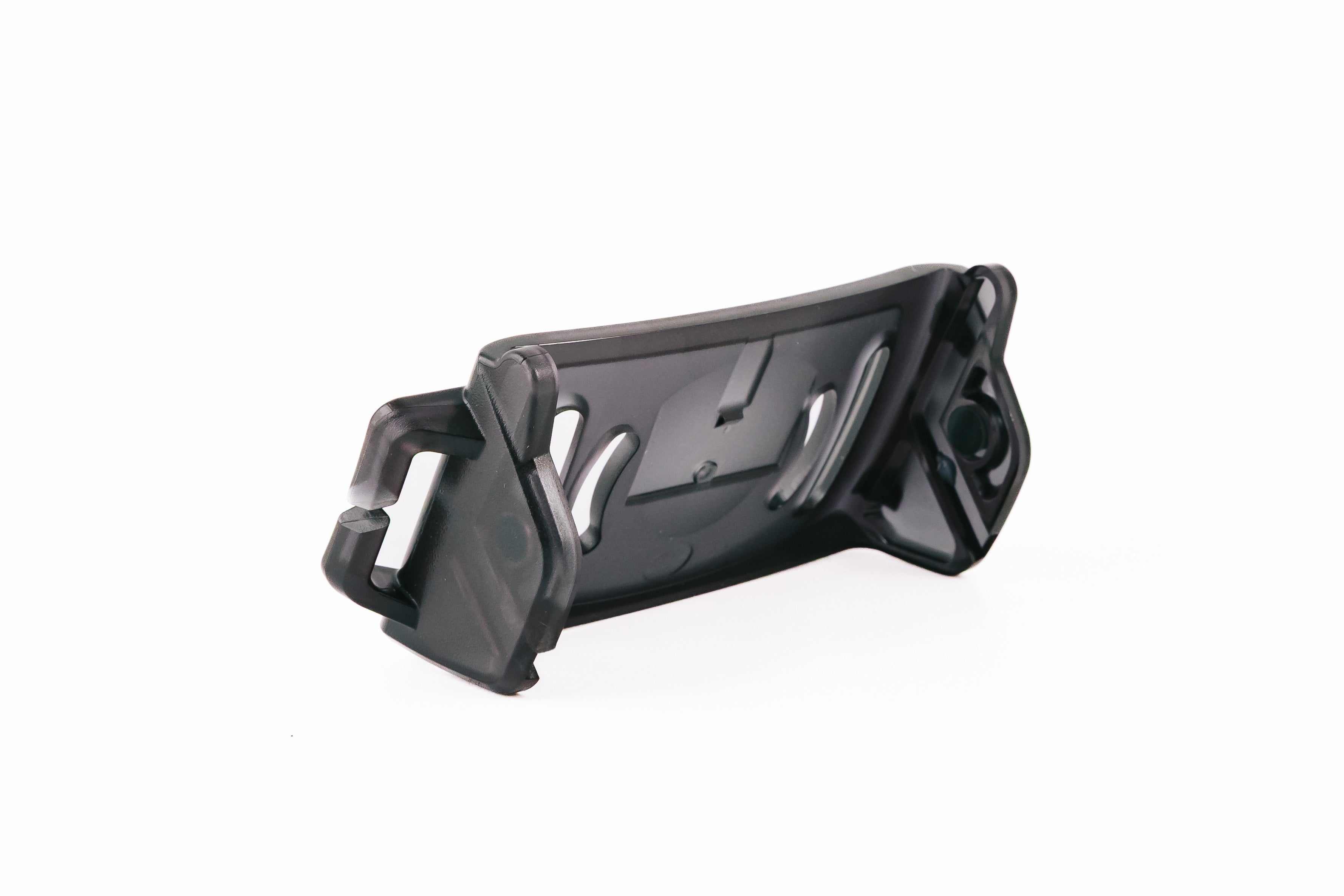 Ledlenser Spare Part Base Plate HF6R Black Poly Bag close up of the black plastic base plate accessory