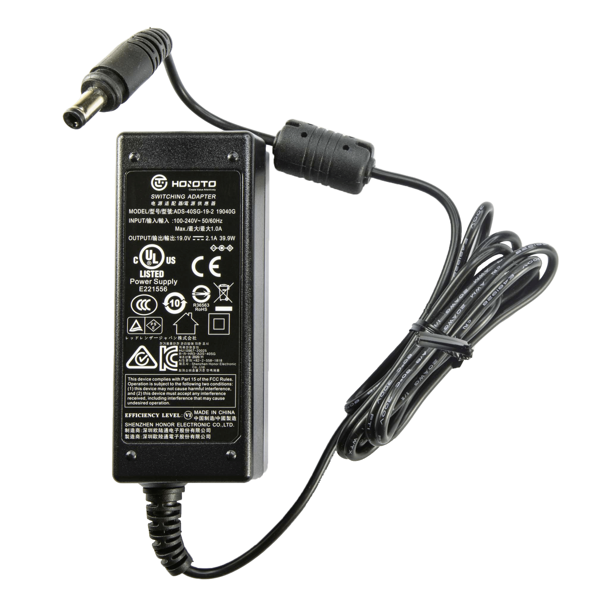 Ledlenser 5 Station Charging Panel Wide Ledlenser Compatibility switching power adapter with multiple cables and DC barrel connector
