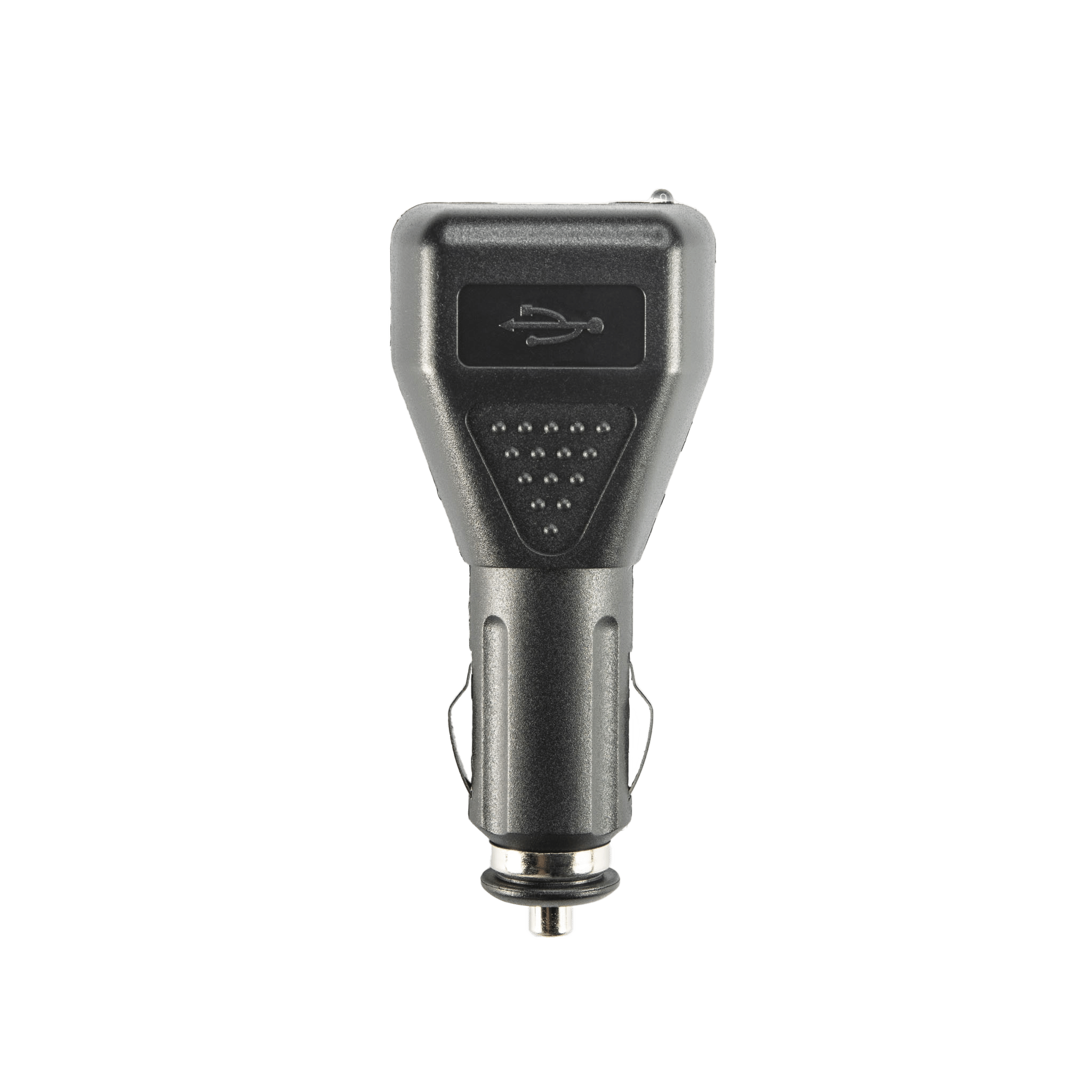 Ledlenser Car Adaptor Charger image showing a black USB car charger with a USB symbol on top and a 12V vehicle plug at the base for powering Ledlenser devices