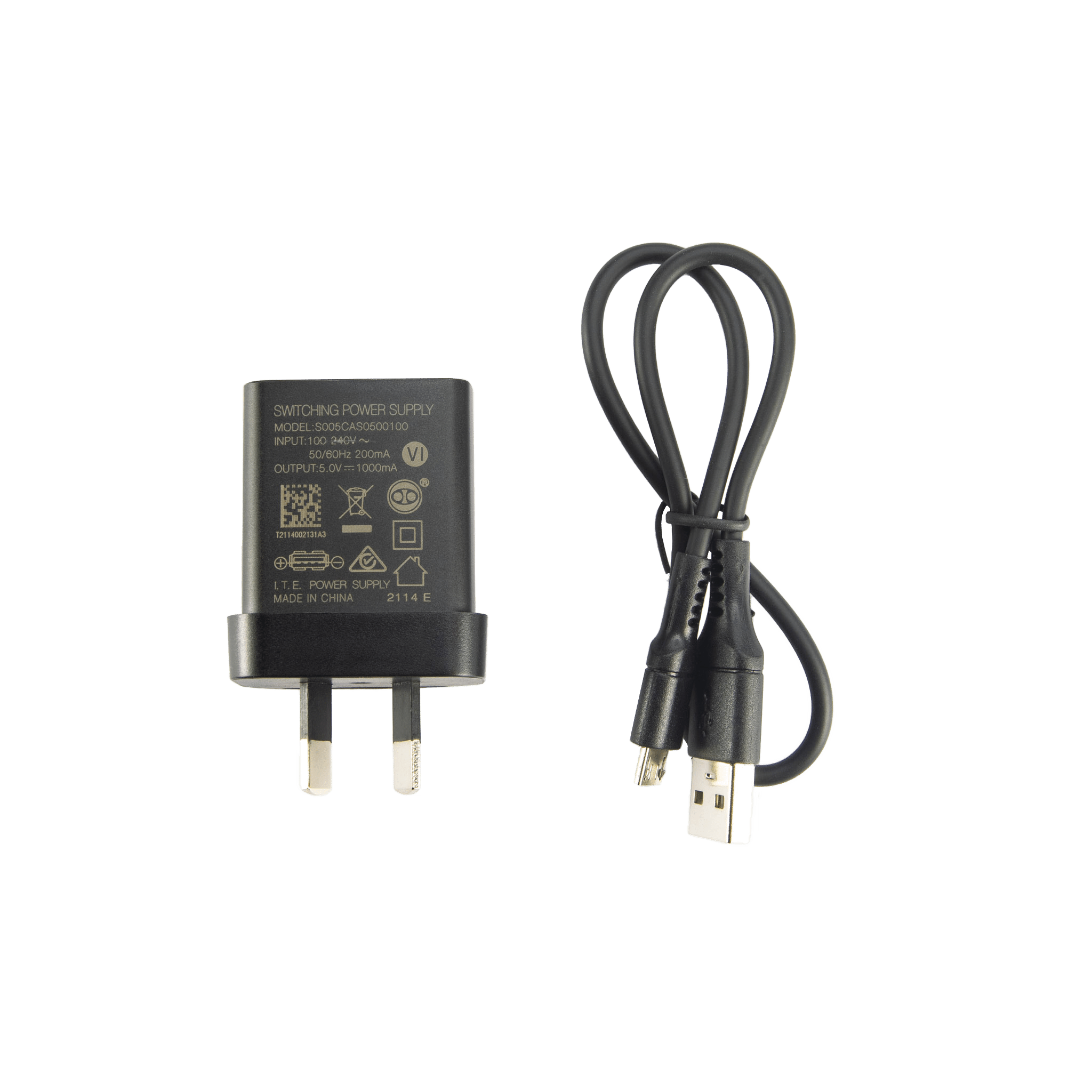 Ledlenser USB charger plug and micro USB cable with wall adapter and USB cable for multiple Ledlenser models