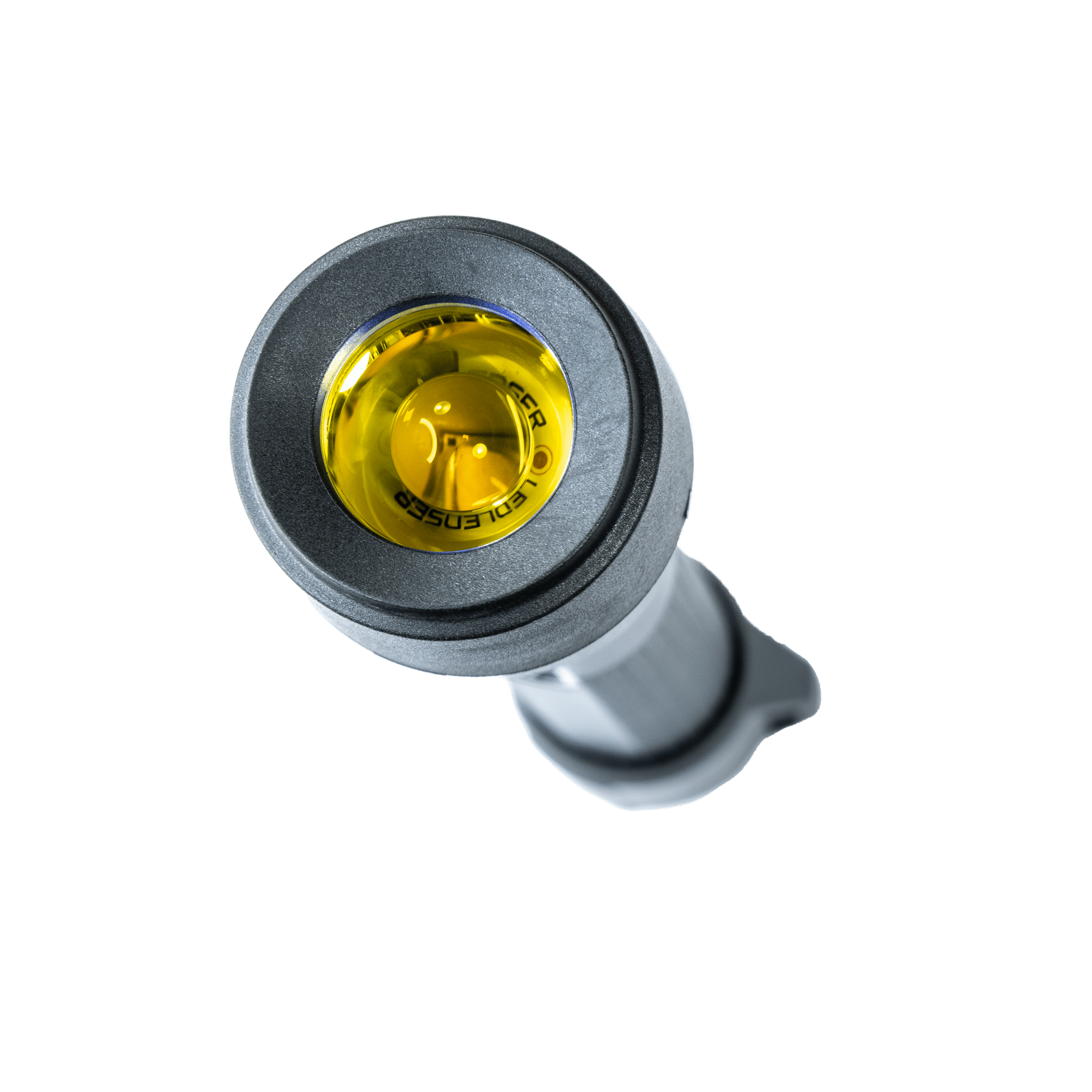 Ledlenser Colour Filter Set 29 5mm Suits P5R Core Torch close up of yellow filter disc in metal housing