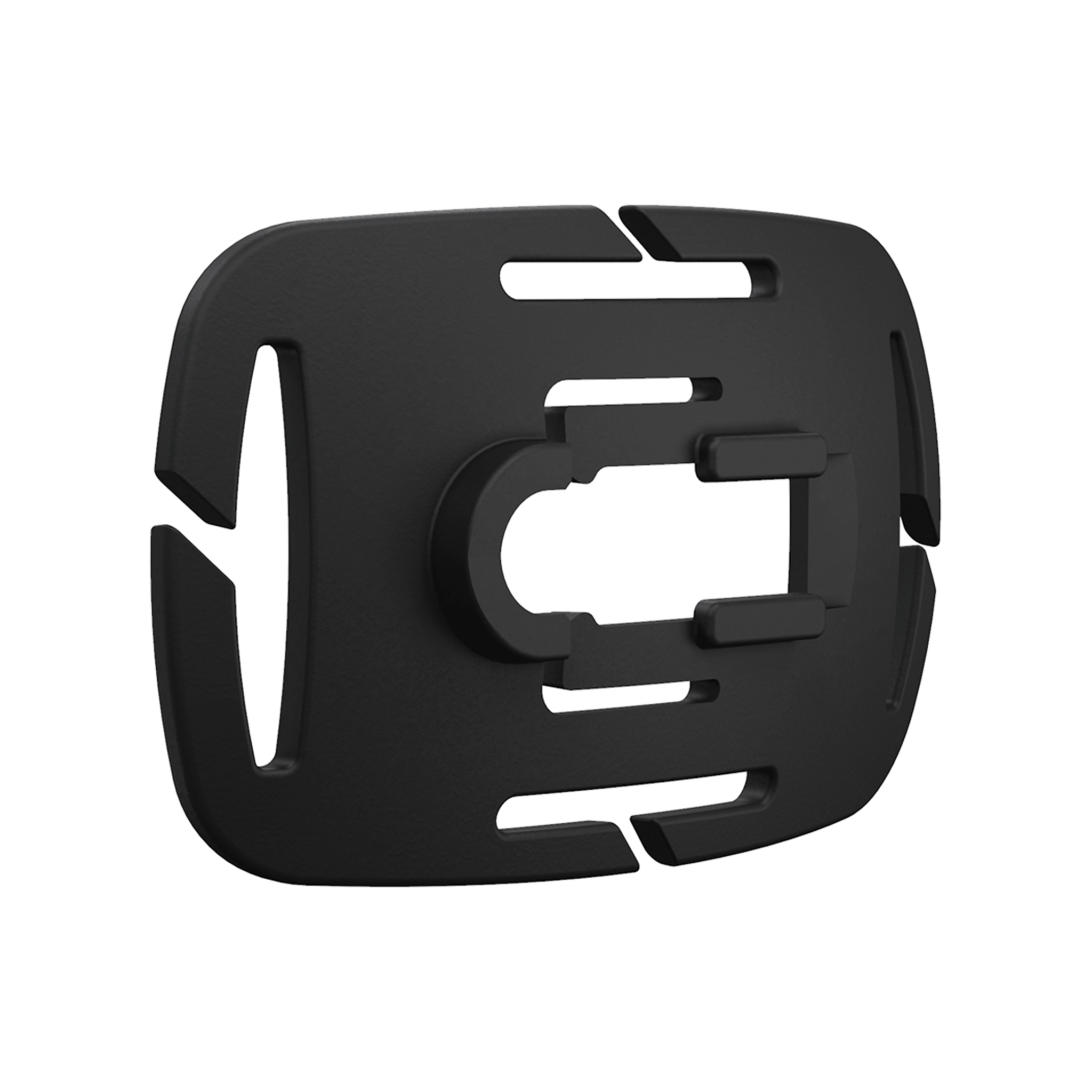 Ledlenser Helmet Connecting Kit Type H mounting plate in black with adjustable clamp for H Series headlamps shown side view