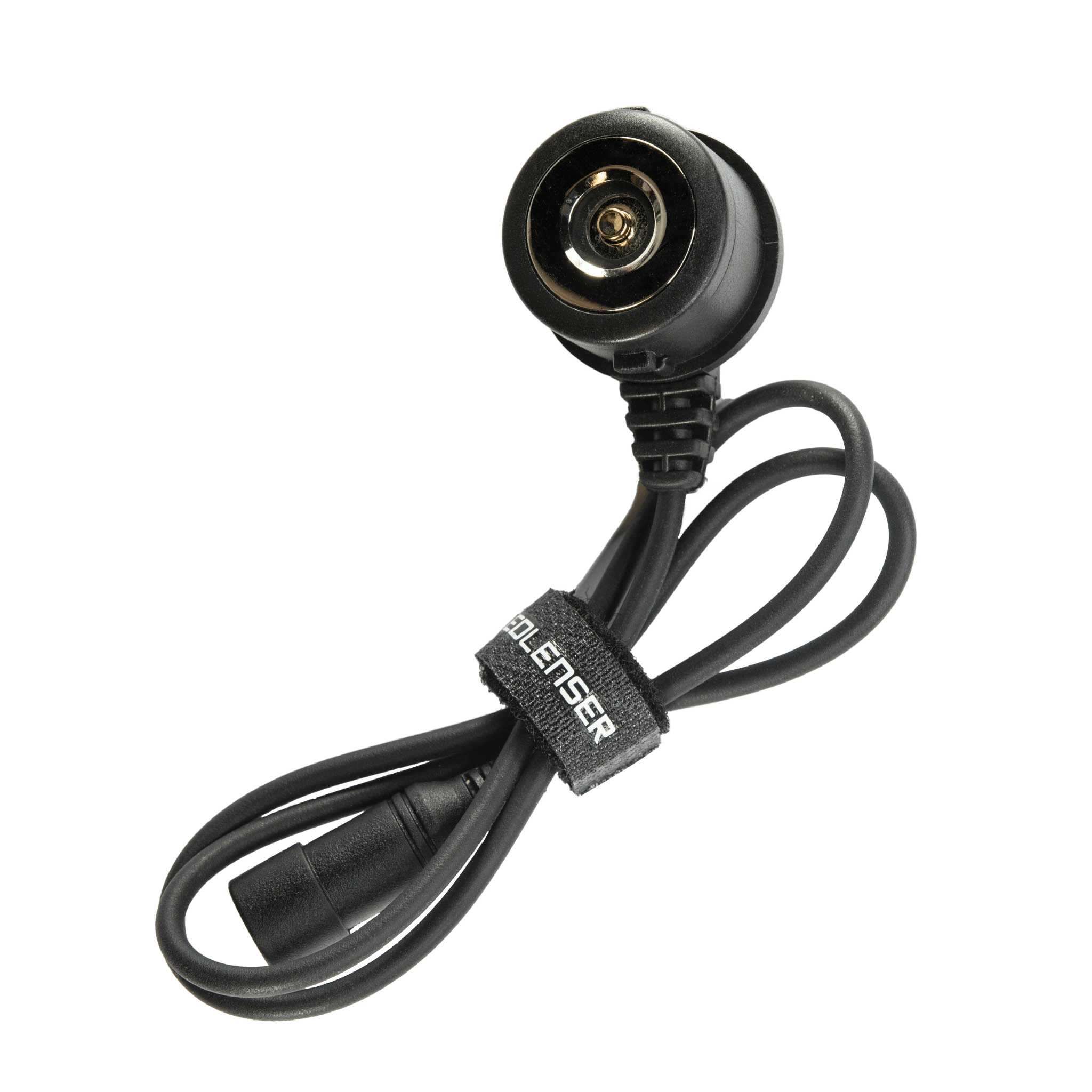 Magnetic Charging Cable head with black coiled cable and Ledlenser branding compatible with X21R 2 M17R P17R and X21R torches