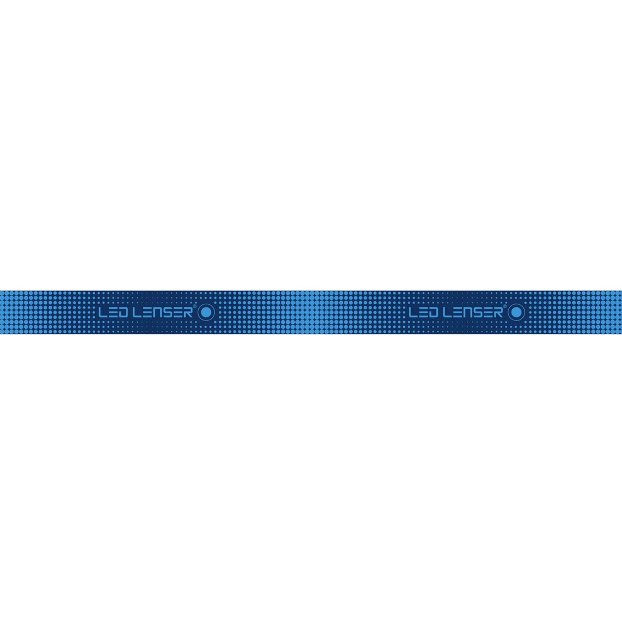 Ledlenser SEO Headband blue adjustable head strap with dotted pattern and Ledlenser logos for SEO series headlamps