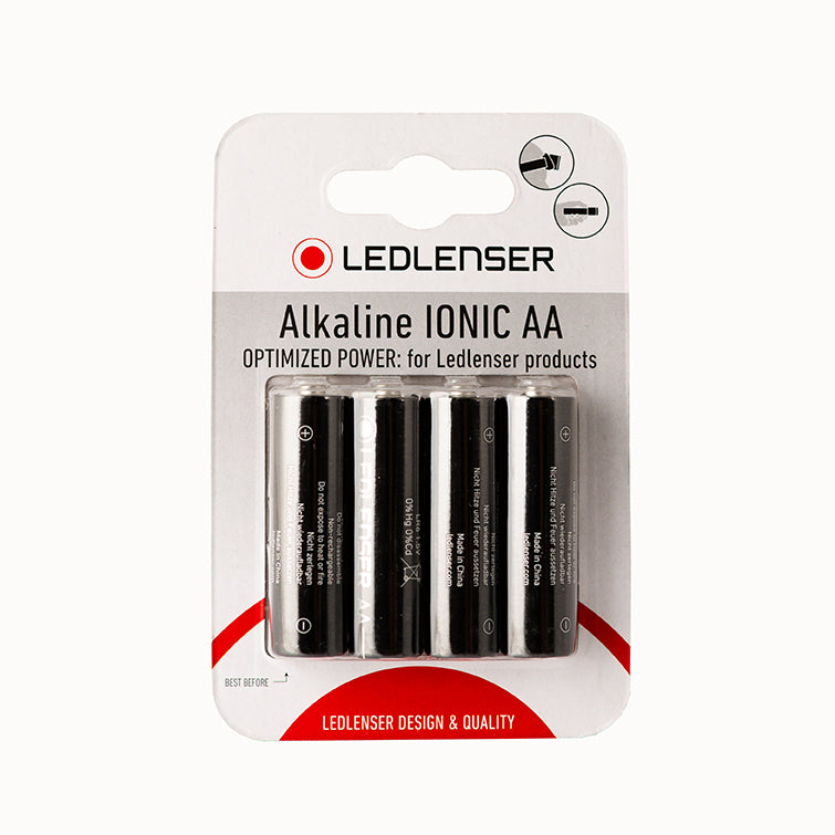 Emergency Home and Travel Kit Ledlenser alkaline AA batteries pack for portable lighting accessories