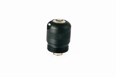 Ledlenser SPARES Torch End Cap for P5R and P5R 2 torches black knurled end cap with threaded base and small mounting hole visible