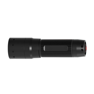 P6 Core Torch by Ledlenser shown in side profile with black matte body and textured grip