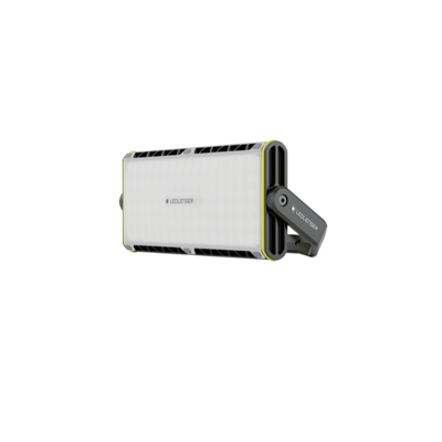 Ledlenser AF12R Work Floodlight portable rectangular floodlight with integrated handle white panel and yellow trim