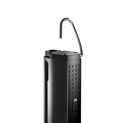 W7R Work Light upright with textured side grip and a metal hanging hook at the top
