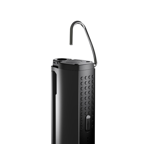 W7R Work Light upright with textured side grip and a metal hanging hook at the top