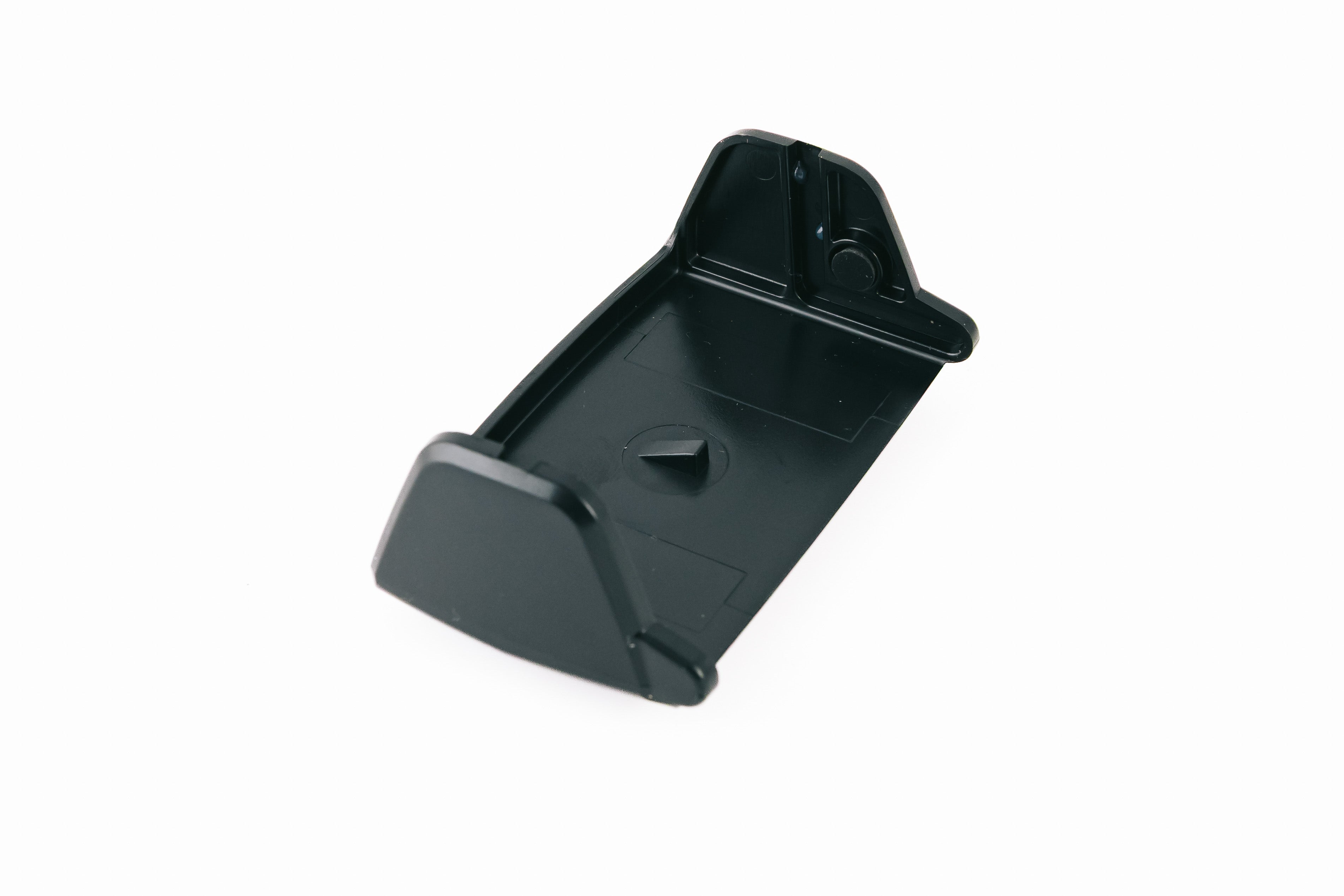 Ledlenser Spare Part Connect Adapter HF6R black plastic docking adapter viewed from an angled top perspective