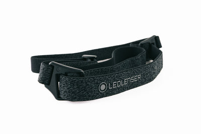 Ledlenser Spare Part Headband HF6R Core Black Poly Bag black woven headband with Ledlenser logo and buckle for HF6R Core head torch