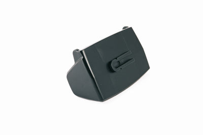 Ledlenser Spare Part Connect Adapter HF8R Black Poly Bag a black plastic adapter with a sliding connector viewed from the side