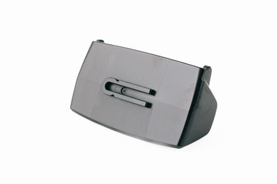 Ledlenser Spare Part Connect Adapter HF8R black angled view showing the docking slot