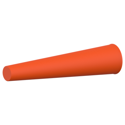 Signal Cone Red for Ledlenser torch accessory orange red conical shape shown in isolation available in 4 sizes