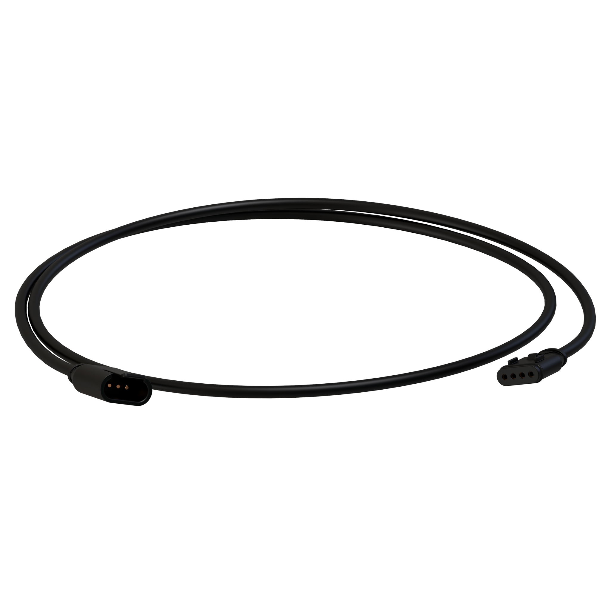 Extension Cable Type C Suits multiple H Series Core Work Signature Headlamps black cable coiled with dual connectors visible