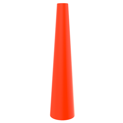 Signal Cone Red signaling accessory cone by Ledlenser shown in isolation bright red color; designed for torch signaling and emergencies; 4 sizes available