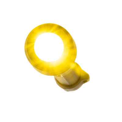 Colour Filter Set 29 5mm Suits P5R Core Torch with yellow filter shown attached to compact torch head
