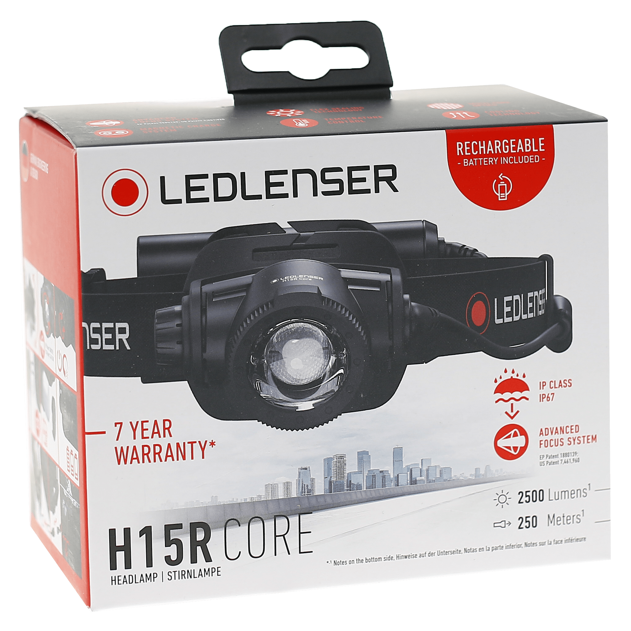 【新品・未使用】LEDLENSER H15RCORE H15R Core Headlamp | 2500 Lumens | 250m Range | Rechargeable
