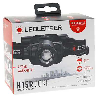 H15R Core Headlamp | 2500 Lumens | 250m Range | Rechargeable