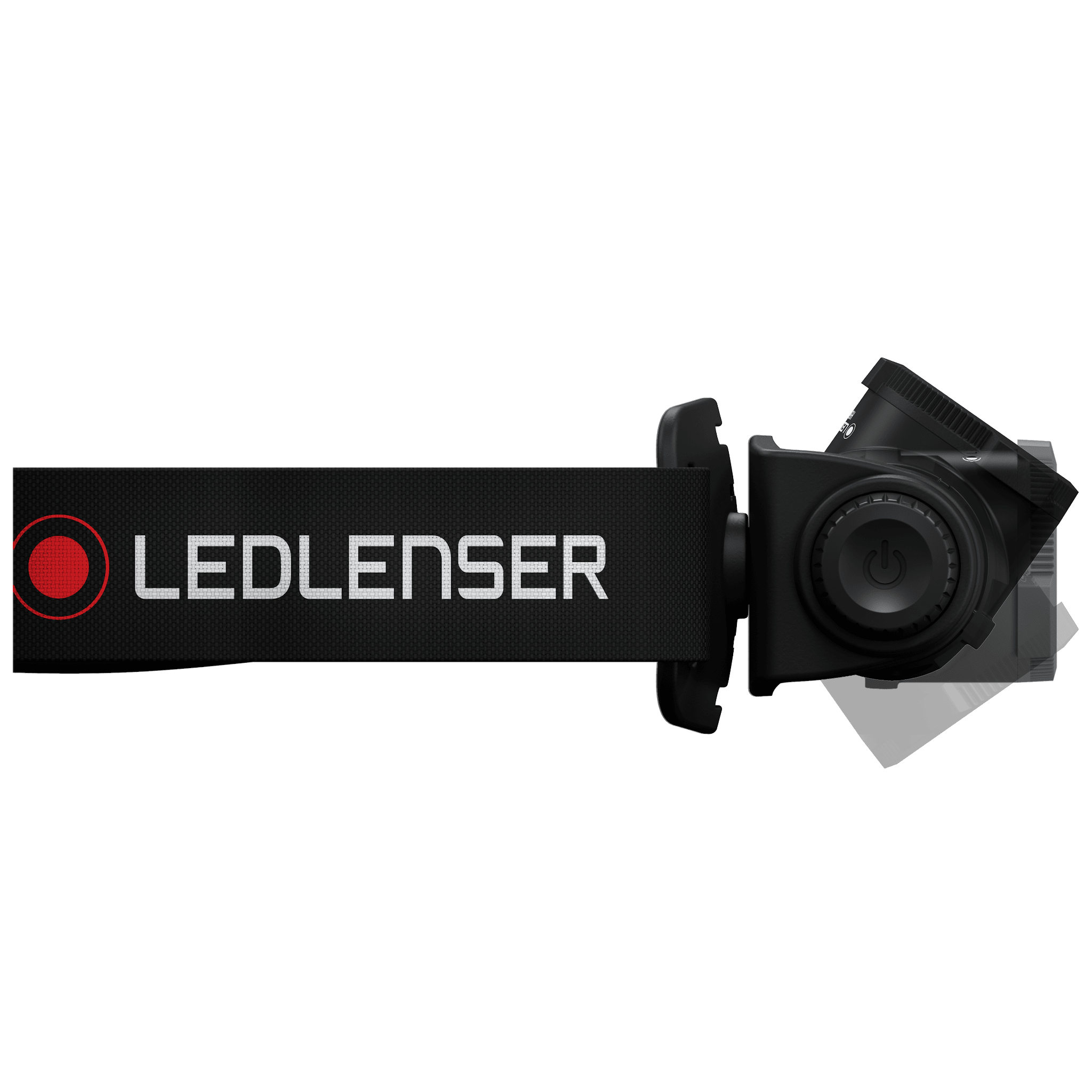 H5 Core Headlamp mounted on a black adjustable strap with side rotation dial and compact light module