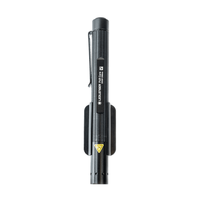 Ledlenser Lamp Adapter Type A Torch Dock Suits P2R Core P2R Work P4R Core & P4R Work shown in a straight on side view with its textured grip and mounting arms