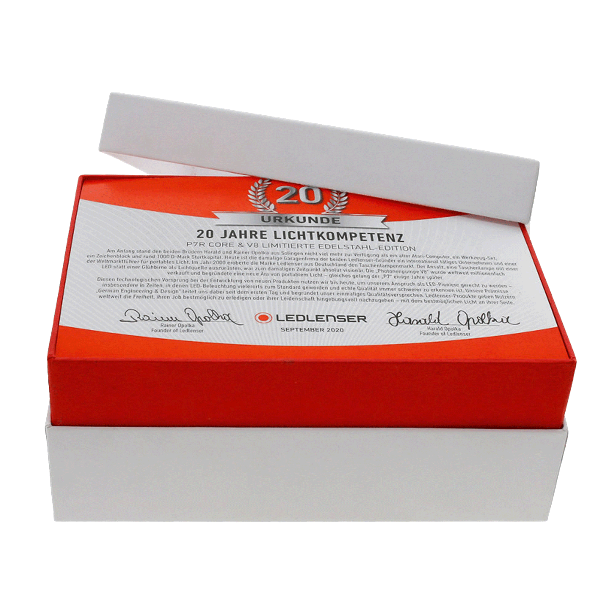 P7R Core Rechargeable Torch & V8 Keychain Light - Limited Stainless Steel Edition