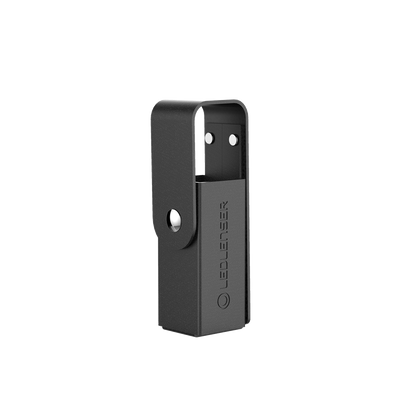 Leather Pouch Three Types Suit MT Series Torches by Ledlenser compact black leather case with a metal snap closure