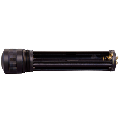 Battery Case Switch P14 Ledlenser replacement module black cylindrical battery housing with internal slot and gold contacts