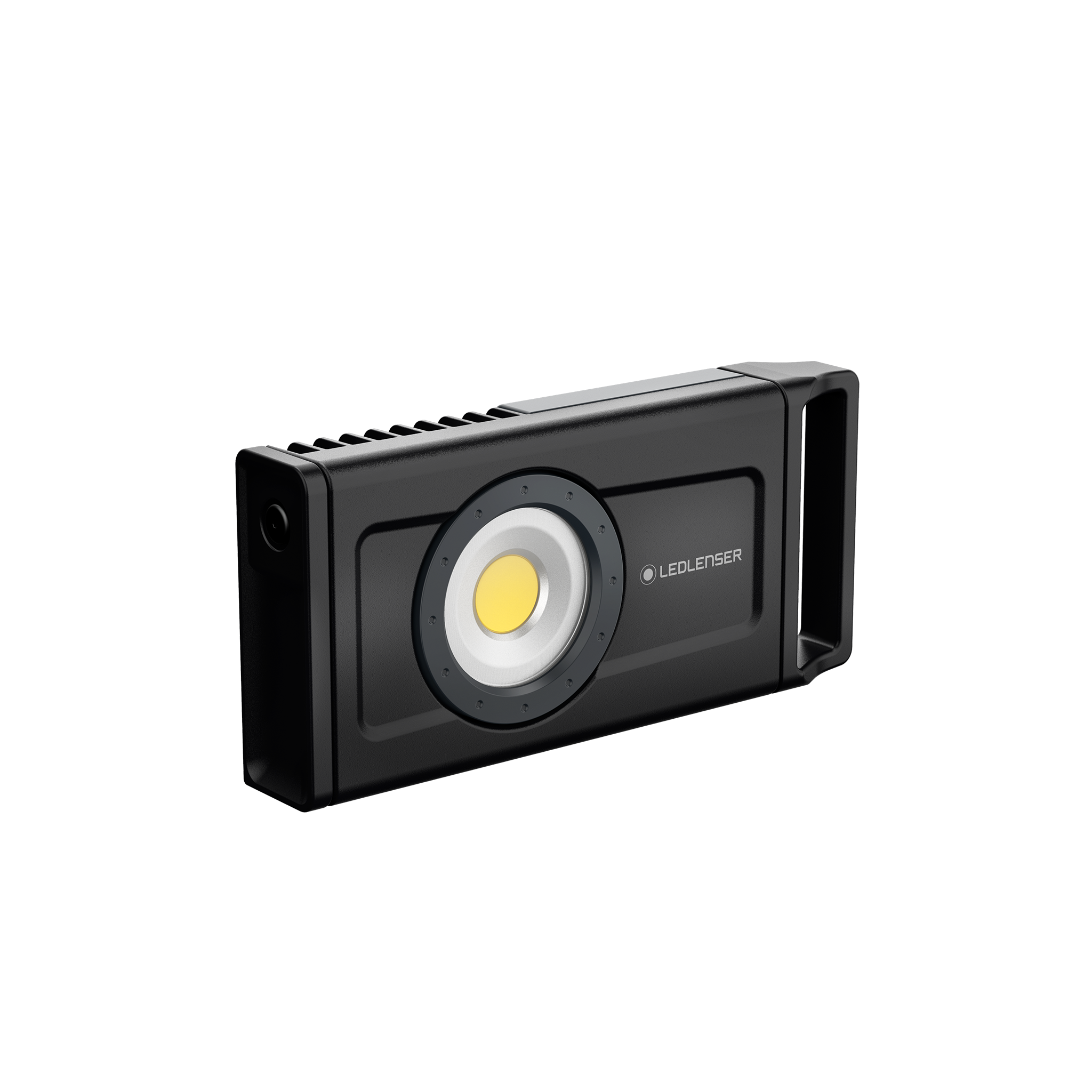 Ledlenser iF4R Spotlight black compact portable rechargeable spotlight with central circular LED and integrated side handle