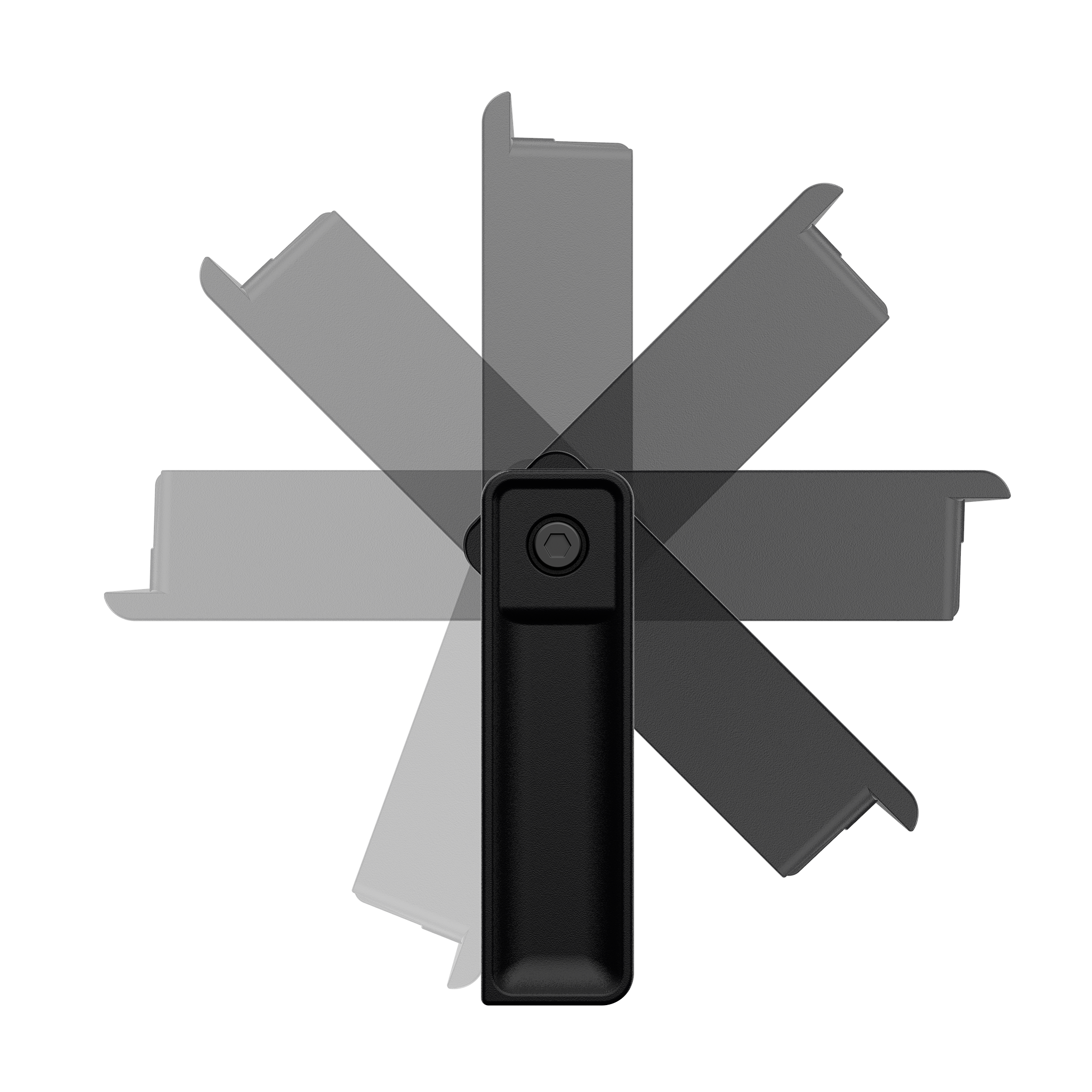 Ledlenser iF8R Spotlight with folding blade panels around a central black handle portable work light